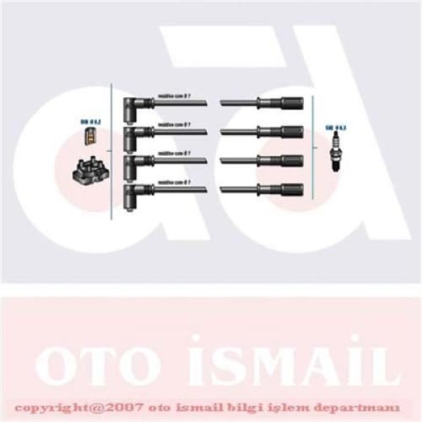 DODUCO 7674 Buji Kablosu Palio Siena 1.4İ El 