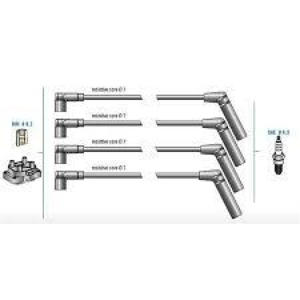 DODUCO 7677 Buji Kablosu Accent 95-00 00-06 1.3 1.5
