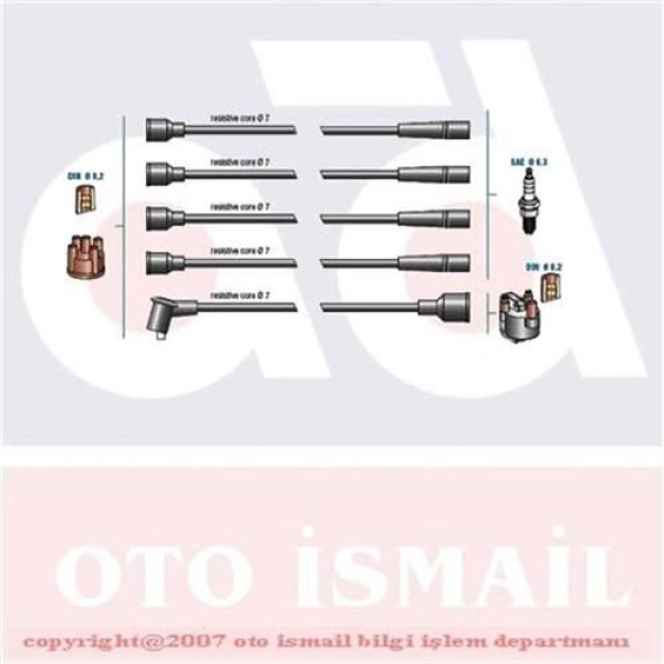 DODUCO 7730 Buji Kablosu Taunus 86- 