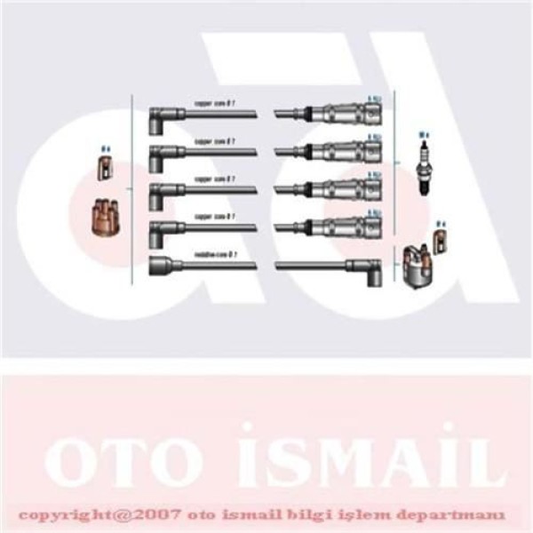 DODUCO 7801 Buji Kablosu Polo Hb 95-99 Polo Classıc / Felıcıa Forman 1.6 Aee