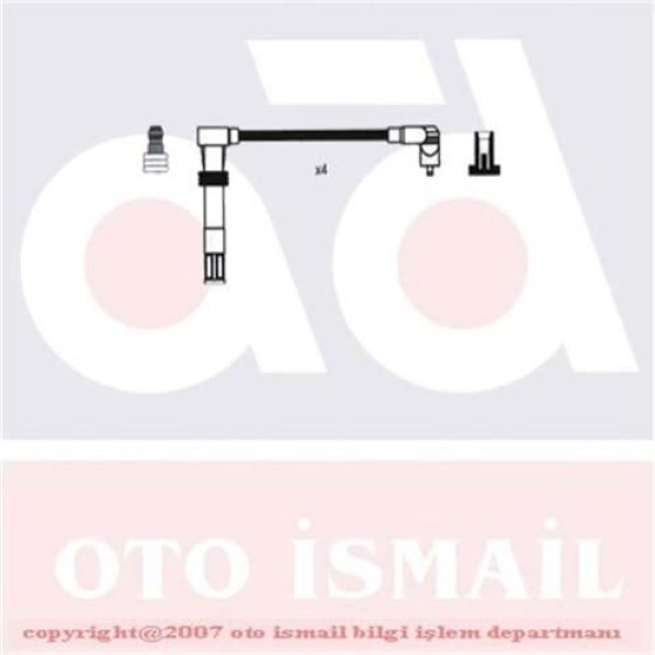 DODUCO 7802 Buji Kablosu Golf IV Bora Polo Hb / Ibiza III Leon / Fabia Octavia 1.4 1.6 16V Bcb Ahw 