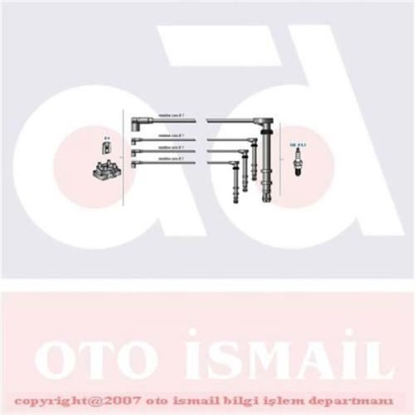 DODUCO 7820 Buji Kablosu Palio Albea Marea Brava Bravo 1.6İ 16V