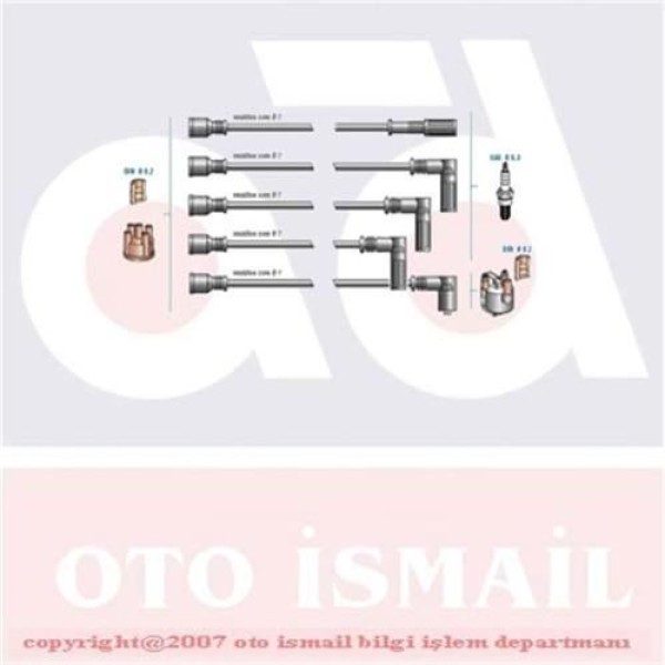 DODUCO 7821 Buji Kablosu Murat 131 ŞAHİN S Doğan SLX Uno 1.4