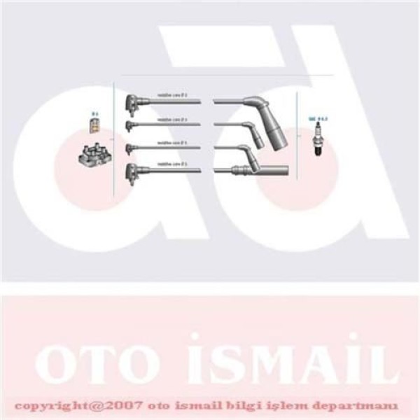 DODUCO 7890 Buji Kablosu Corolla Ae100 Ae101 92-98 1.3 2E 