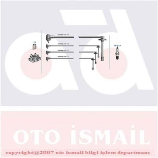 DODUCO 7892 Buji Kablosu Corolla Ae101 95-02 1.6Ie 