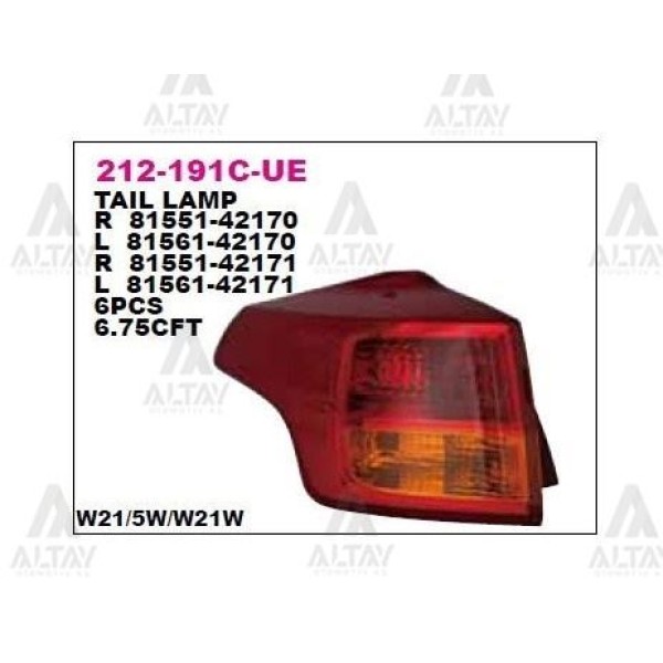 DEPO 212-191CL-UE Stop Lambası Sol- Toyota Rav4 13- 