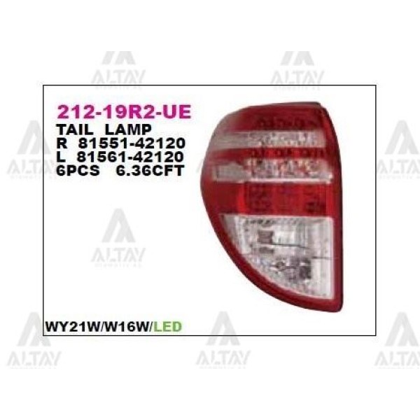 DEPO 212-19R2L-UE Stop Lambası Sol- Toyota Rav4 08-09