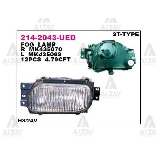 DEPO 214-2043L-UED Sis Lambası Sol- Mitsubishi Canter Fuso Fe589 05-