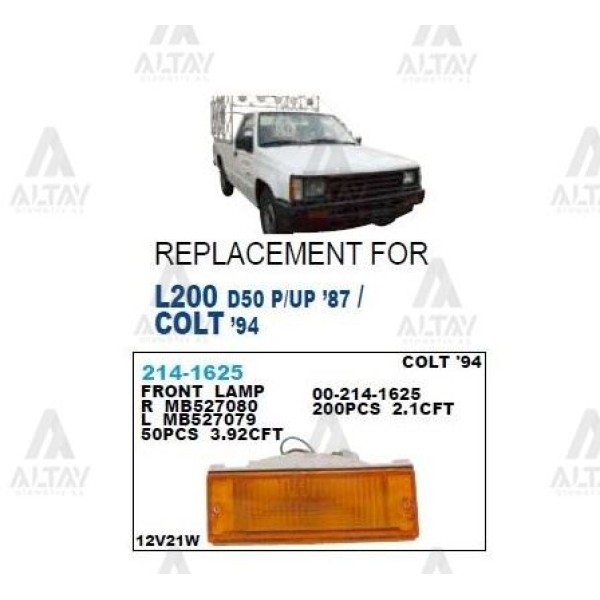 DEPO 2141625LAE Tampon Sinyal Lambası Sol-(Mitsubishi: L200 87-98) 