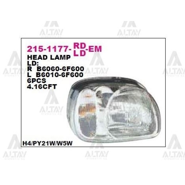 DEPO 215-1177L-LD-EM Ön Far Sol Nissan Micra K11 98-99 