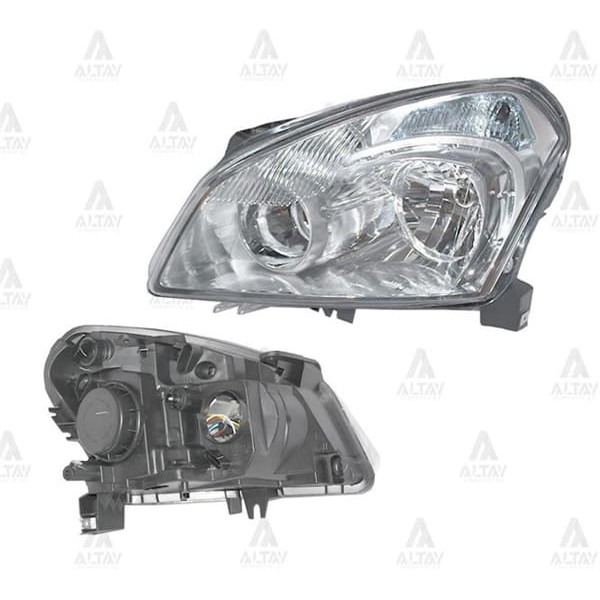 DEPO 215-11B8L-LD-EM Ön Far Sol- Nissan Qashqai 07-09 