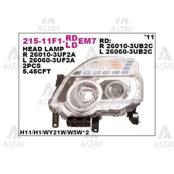 DEPO 21511F1LLDEM7 Far Soltraıl 11 Yeni Model 