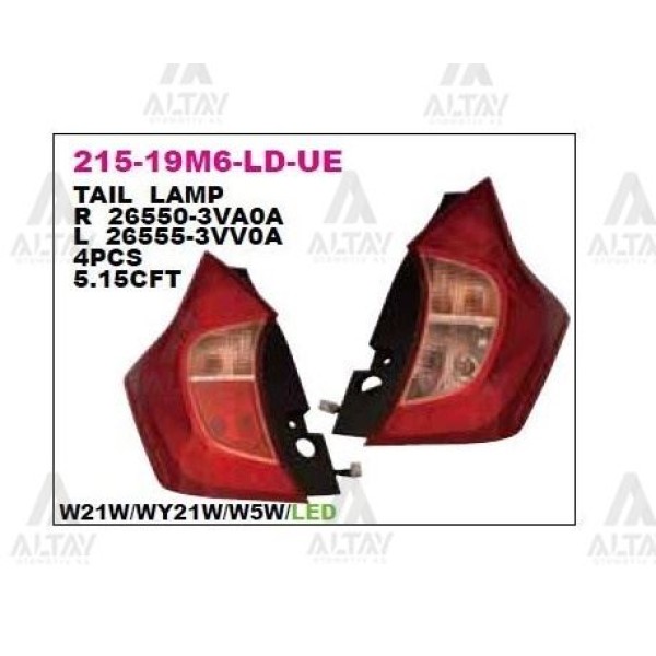 DEPO 21519M6LLDUE Stop Lambası Sol Ledli Tip Nissan Note 13- 