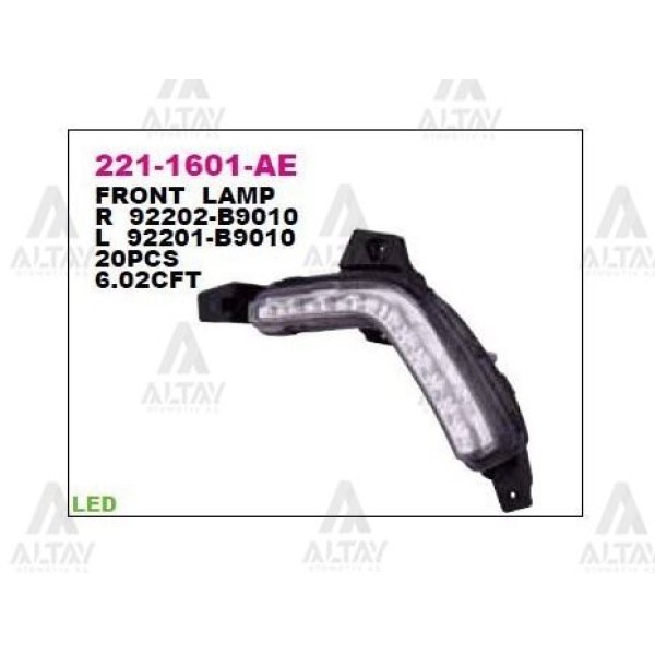 DEPO 2211601LAE Gündüz Sürüş Lambası Sol Led Hyundai I10 13-