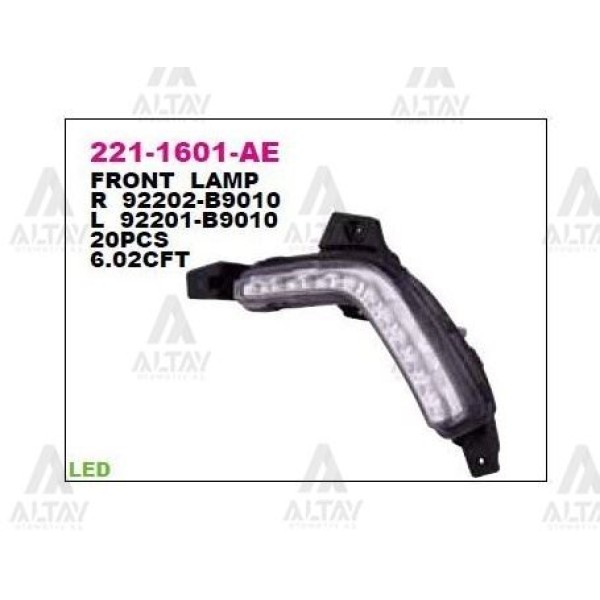 DEPO 2211601RAE Gündüz Sürüş Lambası Sağ Led Hyundai I10 13-