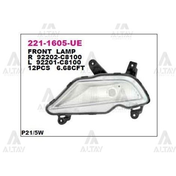 DEPO 2211605RUE Tampon Sinyali Sağ Hyundai I20 15- 