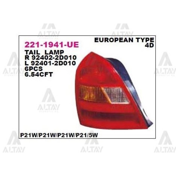 DEPO 2211941RUE Stop Lambası Sağ Elantra 02-03