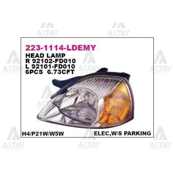 DEPO 223-1114R-LDEMY Far Rio 03- Sağ (Motoru Uzerınde) 