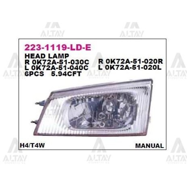 DEPO 2231119LLDE Far Sol Komple Pregio 95- Manuel 