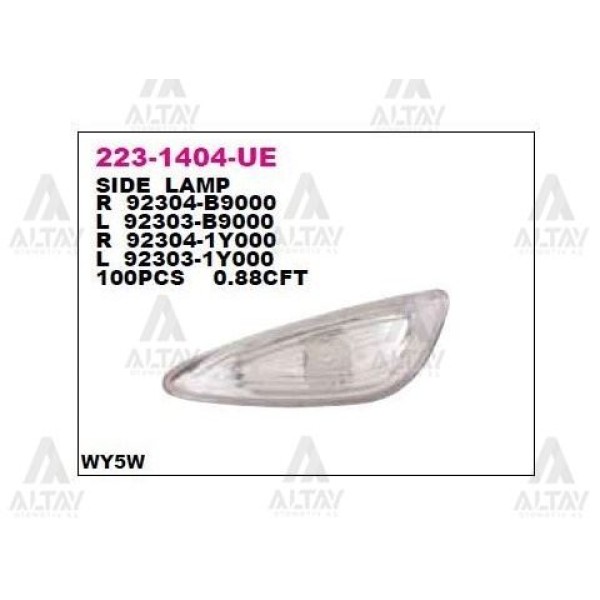 DEPO 2231404LüE Çamurluk Sinyal Lambası Sol Kia Picanto 11- 