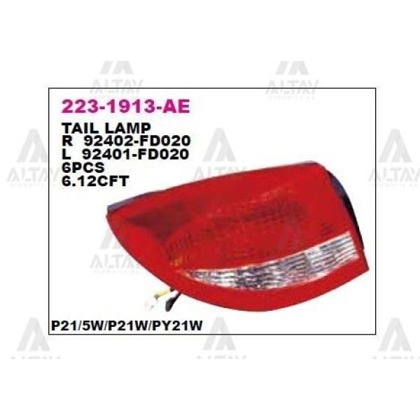 DEPO 2231913RAE Stop Lambası Sağ Kia Rio 03- 