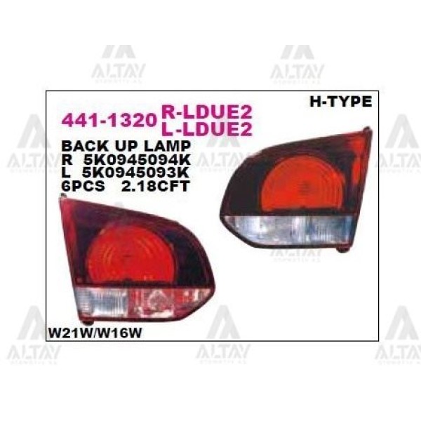 DEPO 4411320LLDUE2 Stop Lambası Sol Iç Golf VI 09-