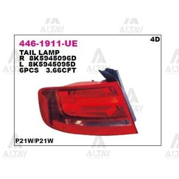 DEPO 4461911RUE Stop Lambası Sağ Dıs A4 07-