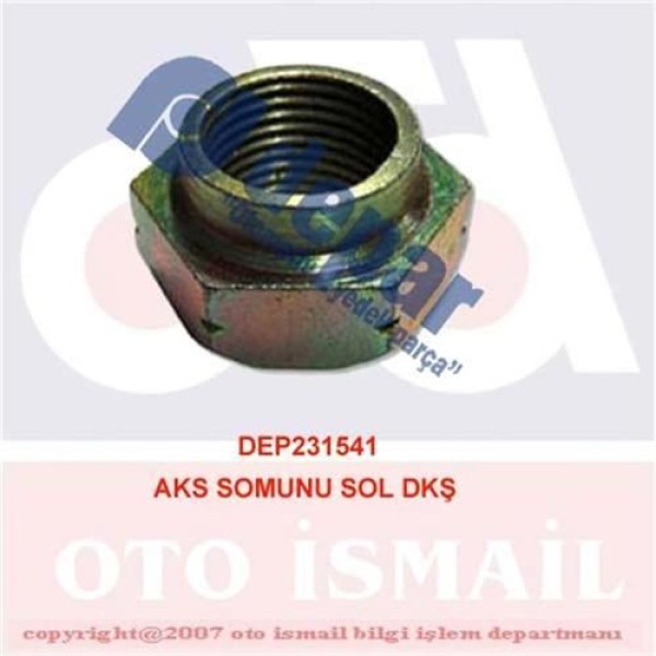 DEPAR 1541 Aks Somunu Sol Doğan Kartal Şahin