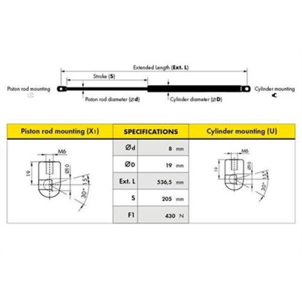 DESPA D00029.1 Bagaj Amortisörü Astra Clasıc Hb 92-99 D0052-1