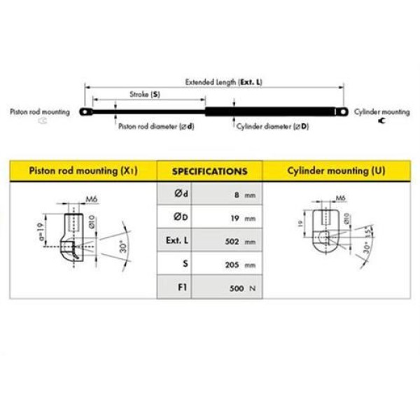 DESPA D00034.11 Bagaj Amortisörü Polo Clasıc Yenı Sw 01- D0064