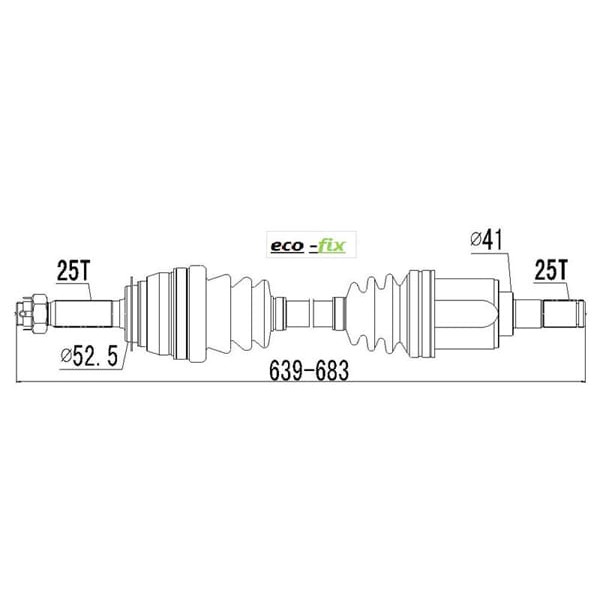 ECO-FIX KRL2047ECF Ön Aks Accent Era 06- Sol (Benzinli) 