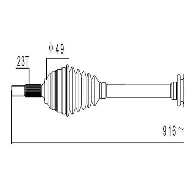 ECOFIX KRL0896ECF Ön Aks Megane II 03-08 1,4-16V-1,5DCI Sağ
