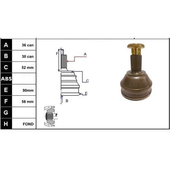 ECOFIX KRL1414ECF Aks Kafası Polo V-VI 1,4 -1,6- 1,9 TDI 03-