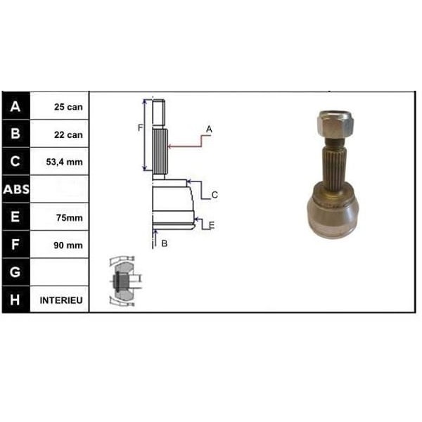ECOFIX KRL1432ECF Aks Kafası FiestaFusion 01- Benzinli 
