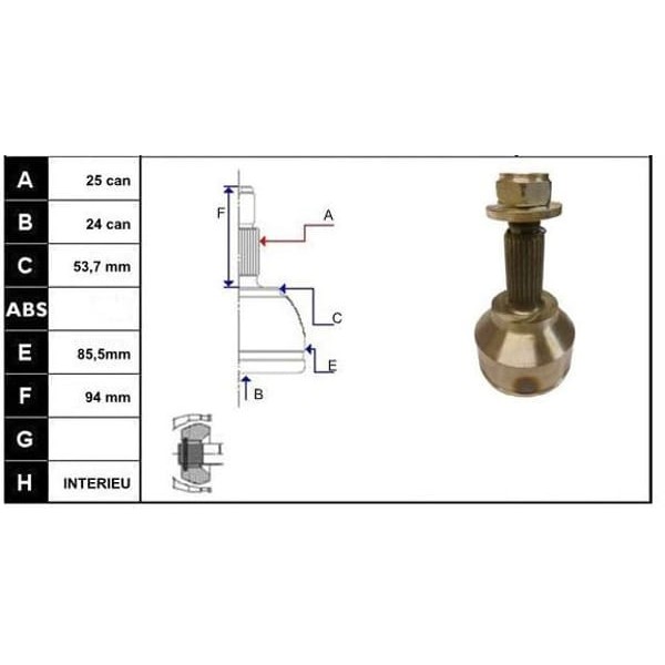 ECOFIX KRL1490ECF Aks Kafası Connect 02- 1,8Dı 75Hp Dıs 