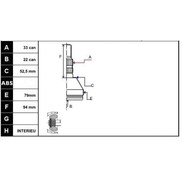 ECOFIX KRL1504ECF Aks Kafası Astra H 04- 1,4-1,6-1,7Cdtı Dıs (Z16Xep)