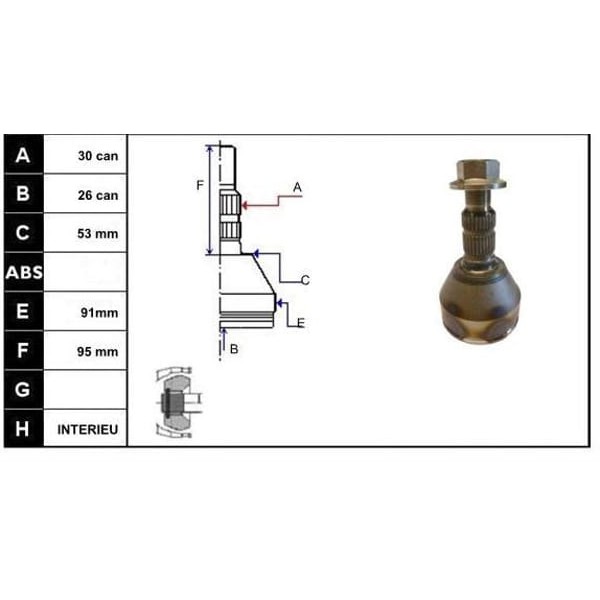 ECOFIX KRL1506 Aks Kafası Astra H Insignia Vectra C 1.9 Cdtı 03- Dıs