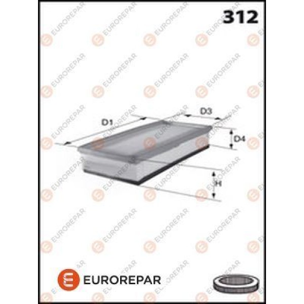 EUROREPAR 1611156780 Erp Hava Filtresi 