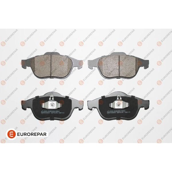 EUROREPAR (PSA) 1617272880 Erp Fren Balatası Ön (156.4Mm) Scenic 03- 