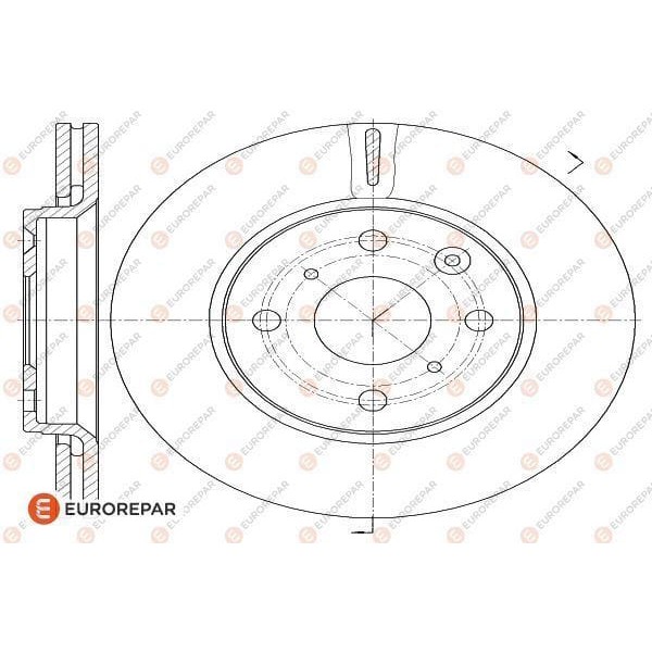 EUROREPAR 1618862380 E:2 Ön Fren Diski Psa