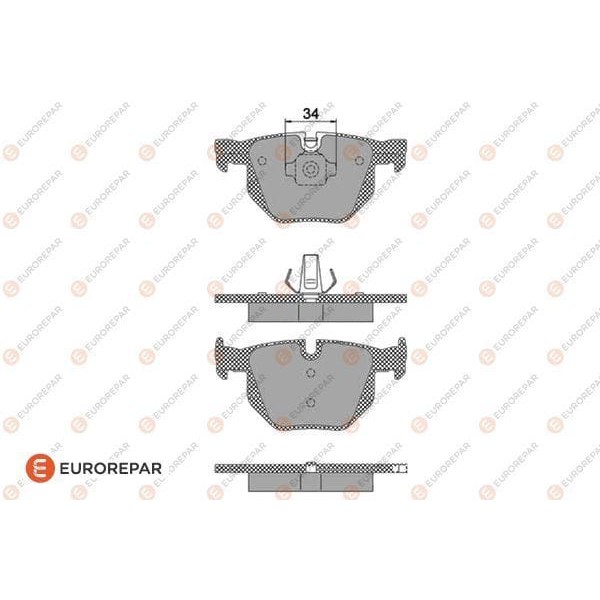 EUROREPAR 1623062880 E:4 Rr Br Pads 
