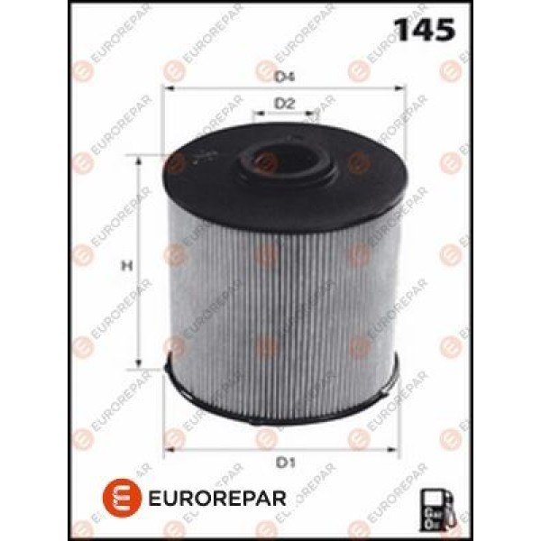 EUROREPAR 1643624880 E:Filtre Gazol