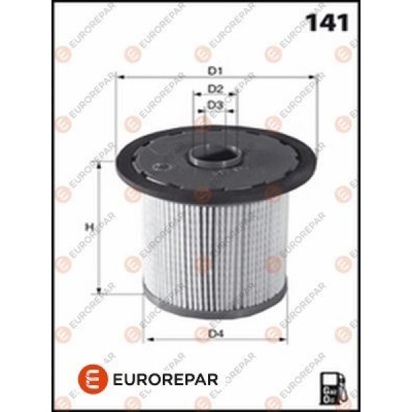 EUROREPAR 1643625080 E:Filtre Gazol