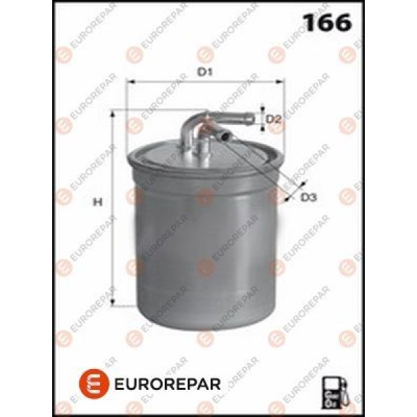 EUROREPAR 1643625680 E:Filtre Gazol 