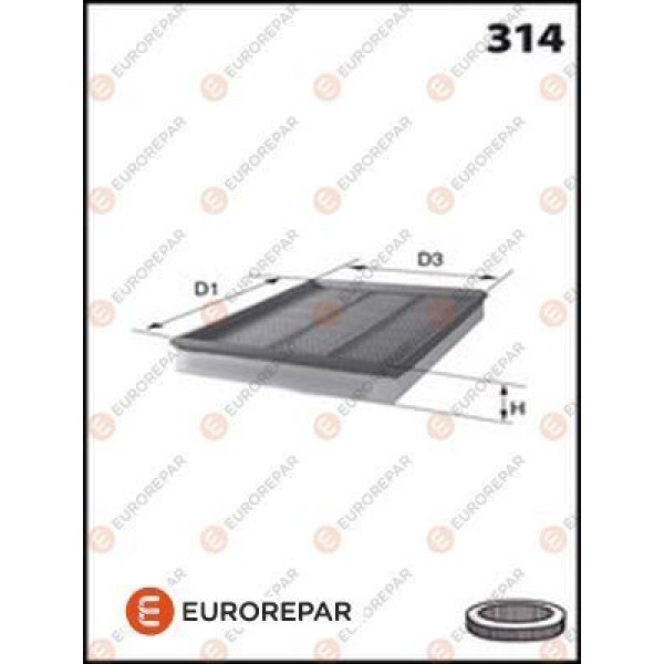 EUROREPAR E147209 Hava F Ltres 