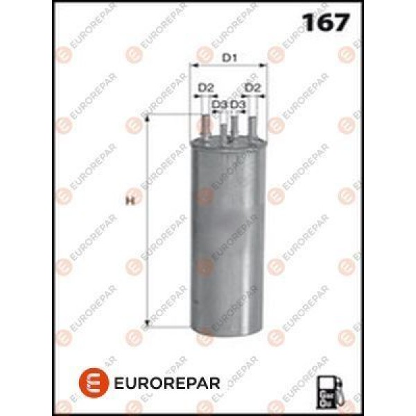 EUROREPAR (PSA) E148147 Erp Yakıt Filtresi Touareg Transporter T5 2.0 2.5 TDI 05- 