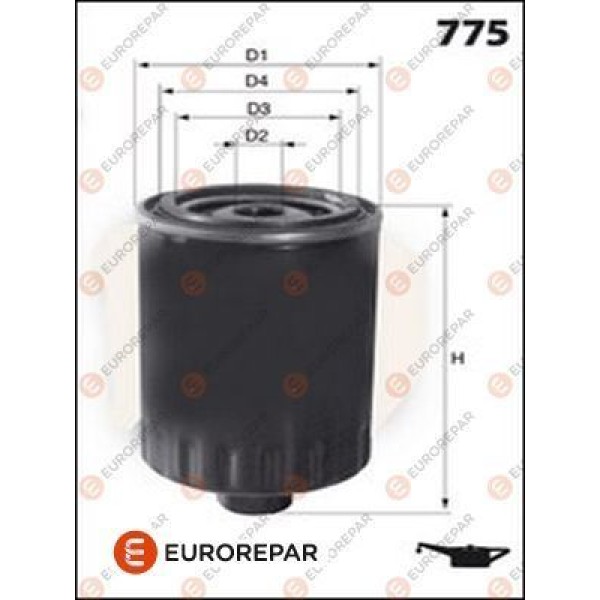 EUROREPAR E149179 Yağ Filtresi 