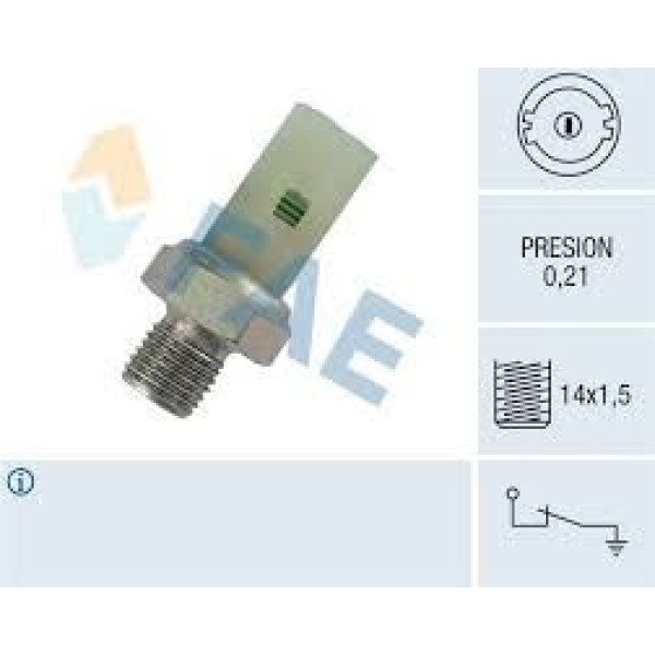 FAE 12350 Yağ Müşürü Renault 9 Yeni Model R19 R21 Kangoo CLIO 1.2 1.4 1.6 0.21 Bar