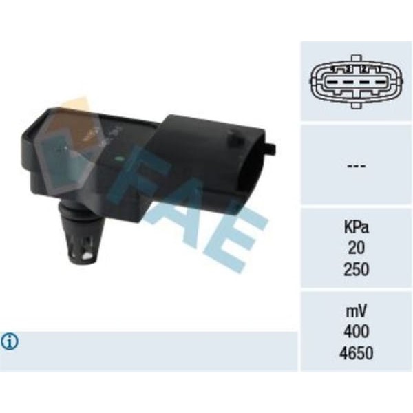 FAE 15044 Basınç Sensörü Emme 08- Linea-G.Punto-Bravo 1.4Tjet 