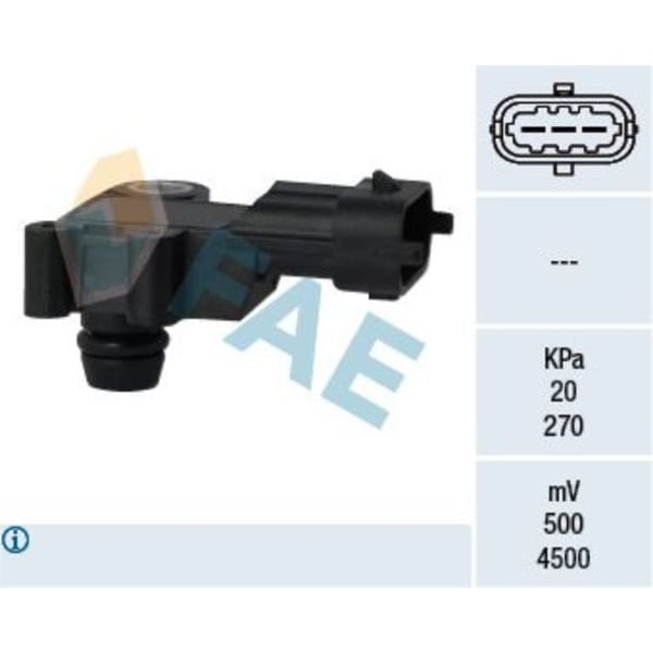 FAE 15100 Emme Manifold Vakum Sensörü Astra H J Insignia Corsa E Mokka Adam Zafira C Merıva B 09-